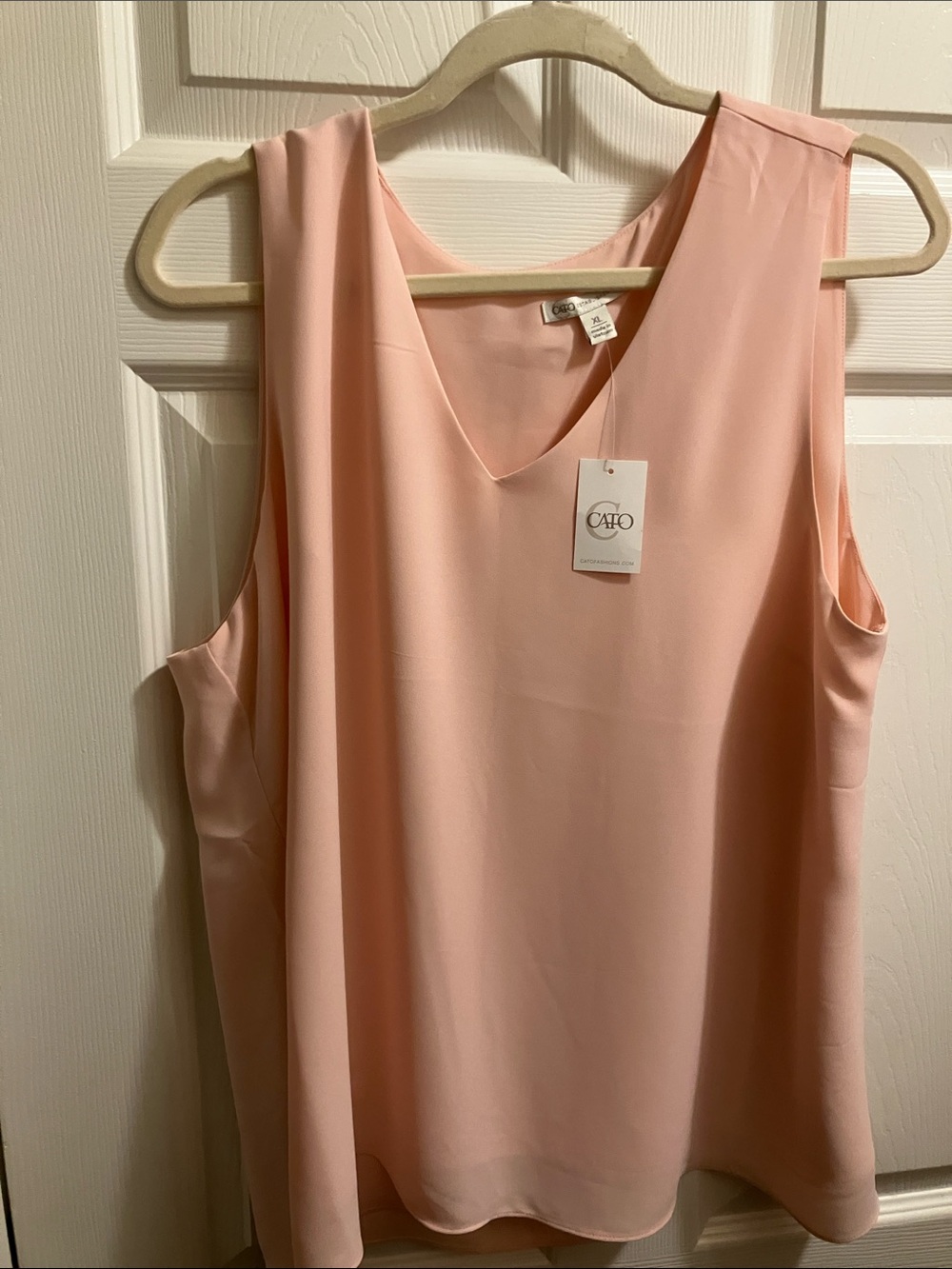 Cato Sleeveless V-Neck Camisole - Pale Pink